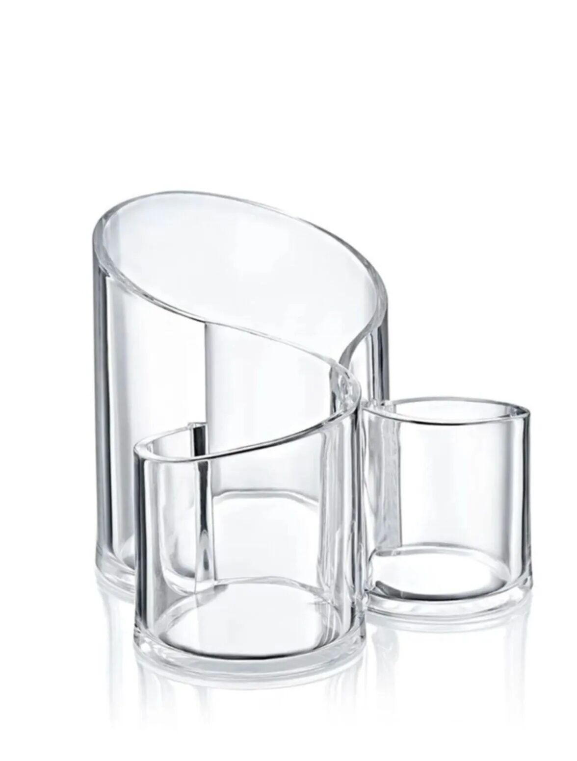 Makyaj Organizeri Şeffaf - 3 Gözlü - Lisinya