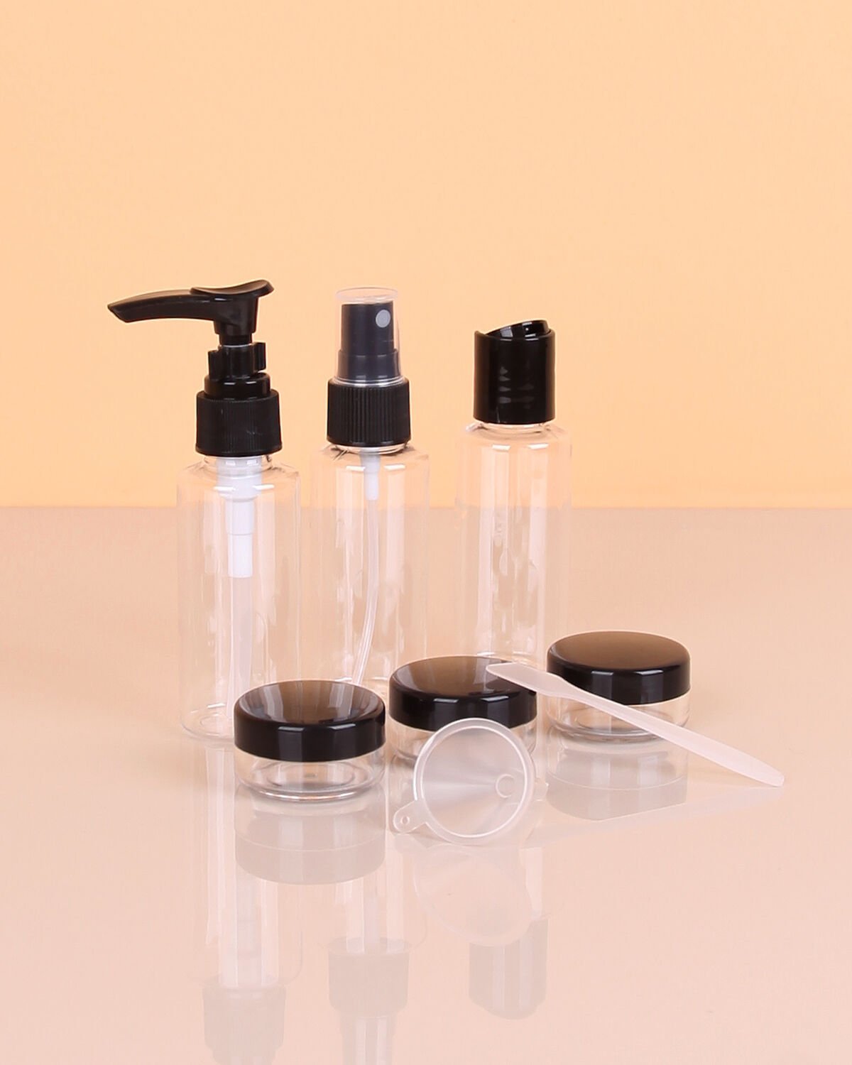 Parfüm Şişesi - Kozmetik Şişesi - 8 li Seyahat Doldurulabilir Kozmetik Seti - Lisinya