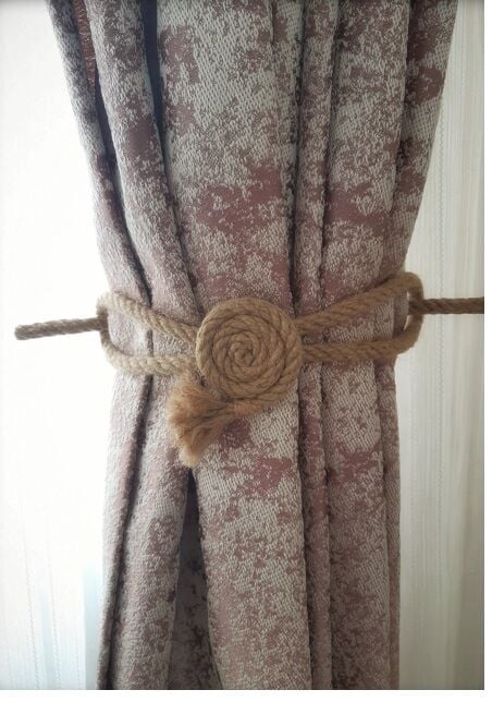 6 Adet Fon Perde Aksesuarı Braçol Tül Perde Tutacağı Perde Süsü Spiral Jüt Halat Estetiği - Lisinya 6 Adet Fon Perde Aksesuarı Braçol Tül Perde Tutacağı Perde Süsü Spiral Jüt Halat Estetiği - Lisinya