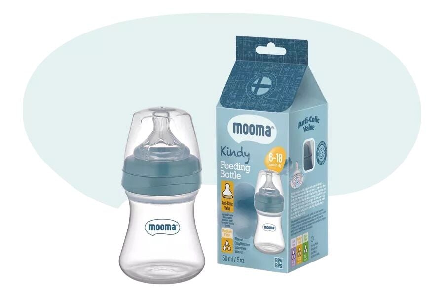 Biberon Anti Kolik Biberon 150 ml Kapaklı Biberon 6 - 18 Ay (Orta Akış) - Lisinya