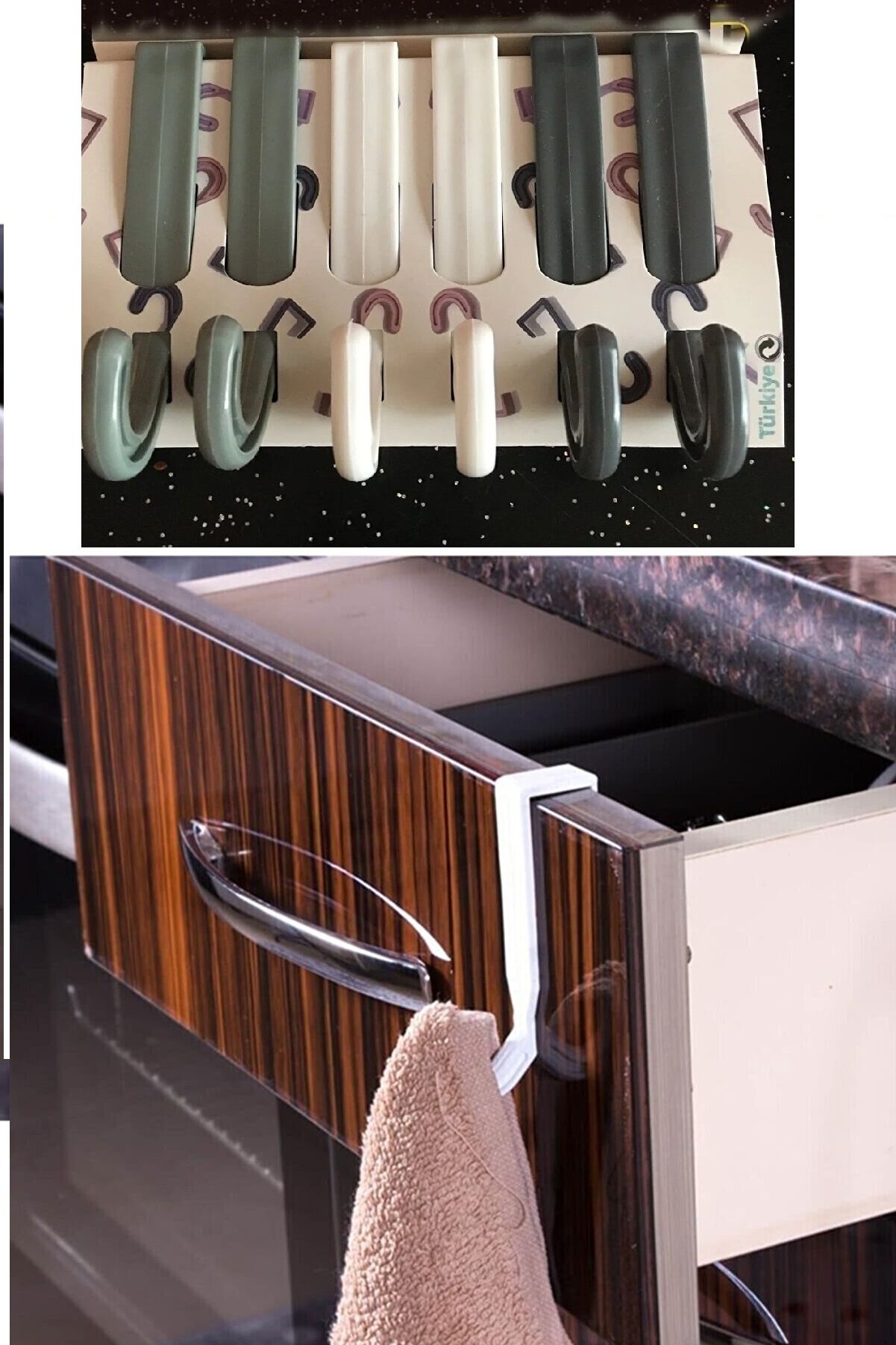 6 lı Çekmece- Havlupan Askısı Çok Amaçlı Askı Seti - Lisinya 6 lı Çekmece- Havlupan Askısı Çok Amaçlı Askı Seti - Lisinya