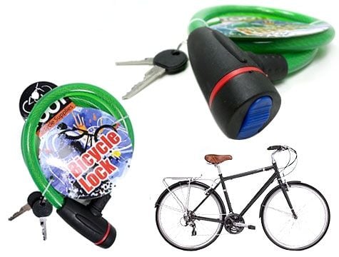 Anahtarlı Çelik Bisiklet Kilidi - Lisinya