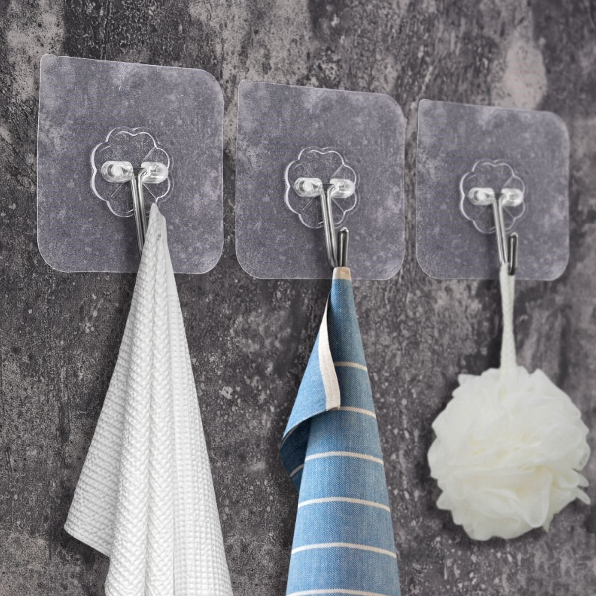 Ultra Güçlü Yapışkanlı 10LU Şeffaf Askı - Lisinya Ultra Güçlü Yapışkanlı 10LU Şeffaf Askı - Lisinya