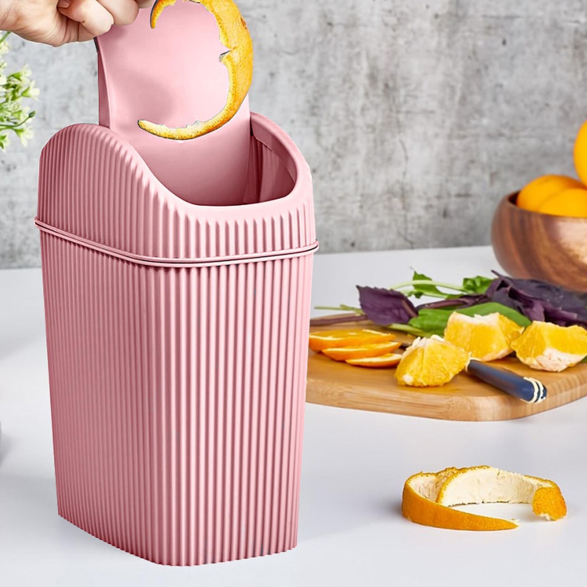 Döner Kapaklı Mini Çöp Kovası 2.5 LT - Lisinya