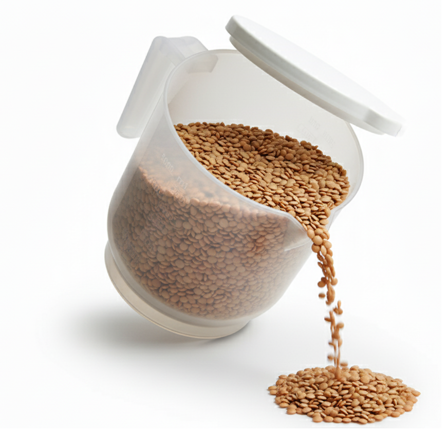 Pratik Mutfak Ölçü Kabı - 2 Litre Dereceli Şeffaf Hazne BPA Free - Lisinya