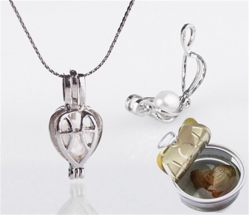 İstiridye Kabuğunda Gerçek İnci Kolye - Lisinya İstiridye Kabuğunda Gerçek İnci Kolye - Lisinya