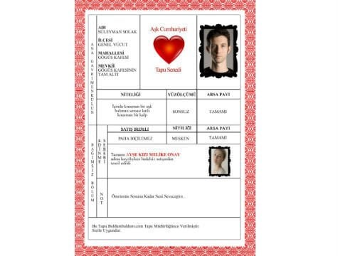 Aşk Cumhuriyeti Tapusu - Lisinya