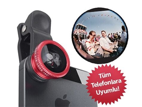 Balık Gözü Cep Telefonu Lensi (Tüm Modellere Uyumlu) - Lisinya Balık Gözü Cep Telefonu Lensi (Tüm Modellere Uyumlu) - Lisinya
