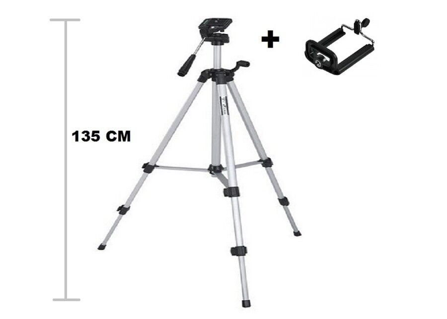 Tripod : Telefon ve Kamera Tutucu Ayak + Telefon Tutucu - 105Cm - Lisinya