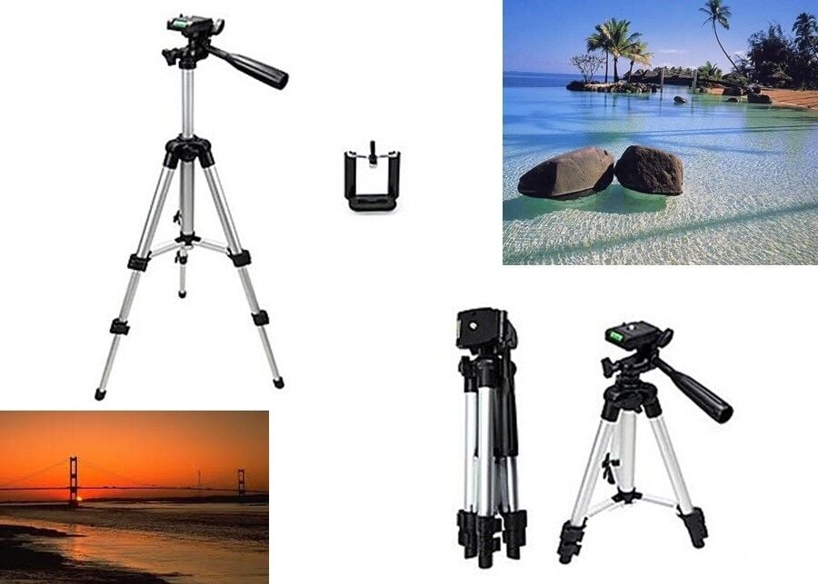 Tripod : Telefon ve Kamera Tutucu Ayak + Telefon Tutucu - 105Cm - Lisinya