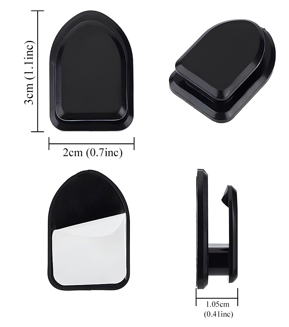 Kablo Düzenleyici Toplayıcı Sabitleyici Yapışkanlı Kablo Tutucu Organizer Askı Kanca 10 Adet - Lisinya