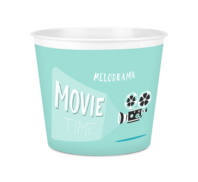 Popcorn Mısır Kovası Dekoratif - Lisinya