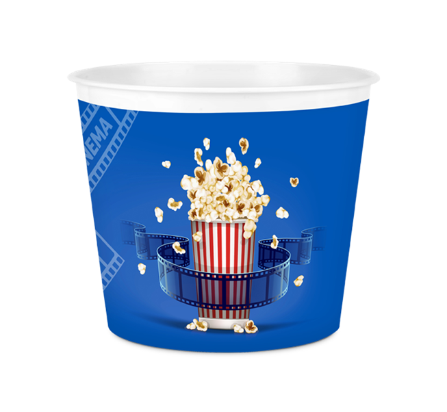 Popcorn Mısır Kovası Dekoratif - Lisinya