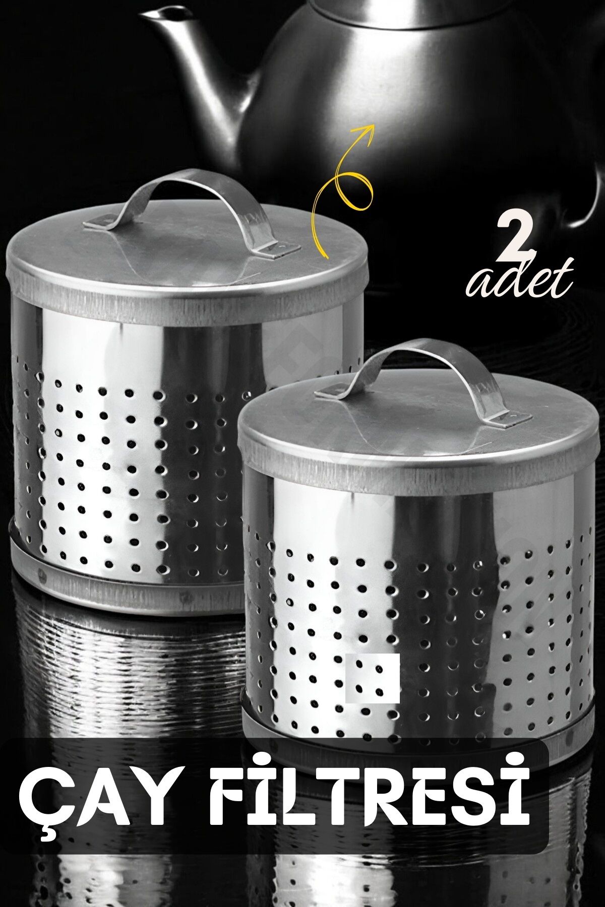 Çay Filtresi Bitki Çayı Filtresi Metal - Lisinya