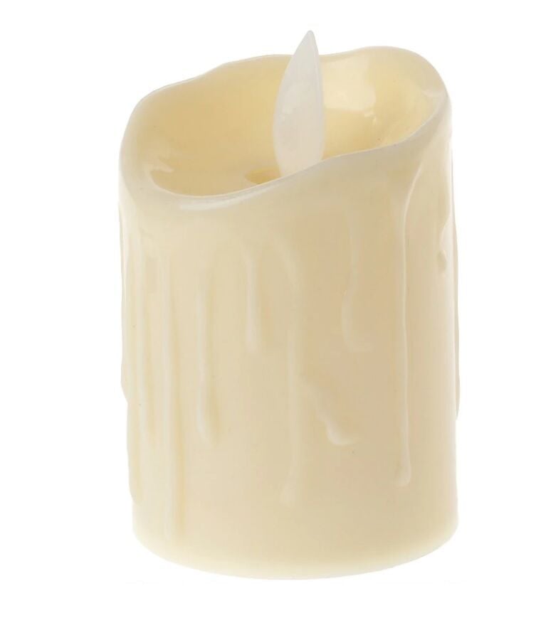 Alevli Led Mum Hareketli Alev Görünümlü Dekoratif Mum - 7Cm - Lisinya