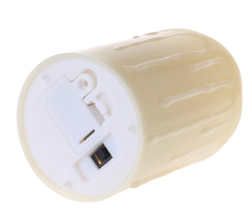 Alevli Led Mum Hareketli Alev Görünümlü Dekoratif Mum - 7Cm - Lisinya