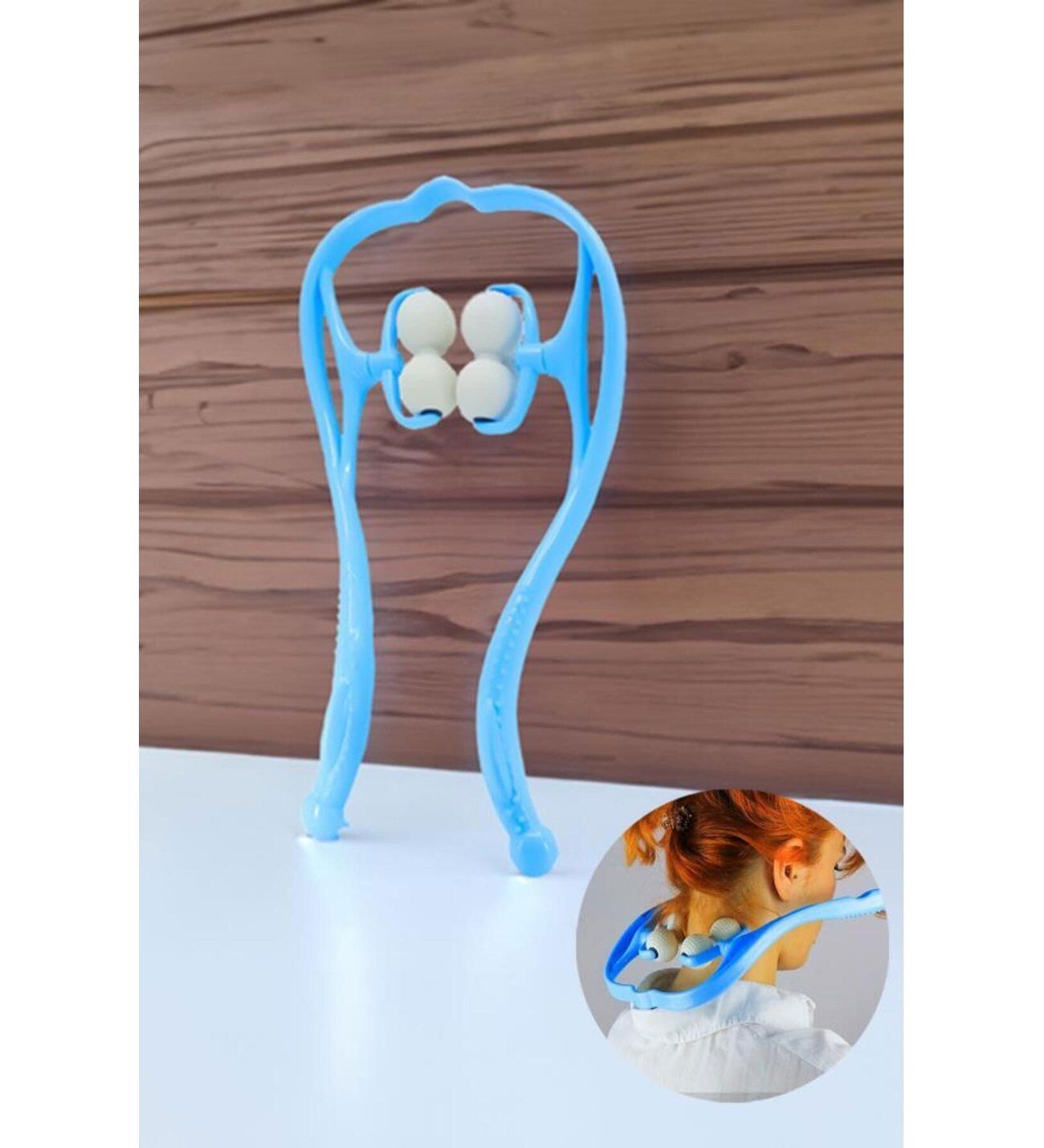 Boyun Bacak Ayak Bel Masaj Aleti Çok Fonksiyonlu Manuel 4 Tekerlekli - Mavi - Lisinya Boyun Bacak Ayak Bel Masaj Aleti Çok Fonksiyonlu Manuel 4 Tekerlekli - Mavi - Lisinya