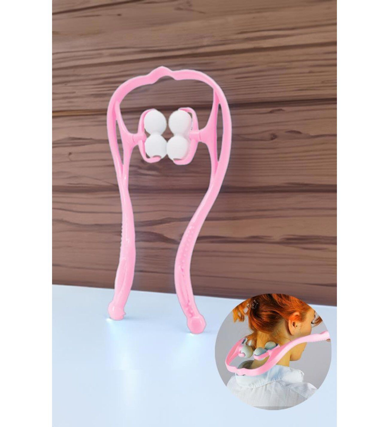 Boyun Bacak Ayak Bel Masaj Aleti Çok Fonksiyonlu Manuel 4 Tekerlekli - Pembe - Lisinya Boyun Bacak Ayak Bel Masaj Aleti Çok Fonksiyonlu Manuel 4 Tekerlekli - Pembe - Lisinya