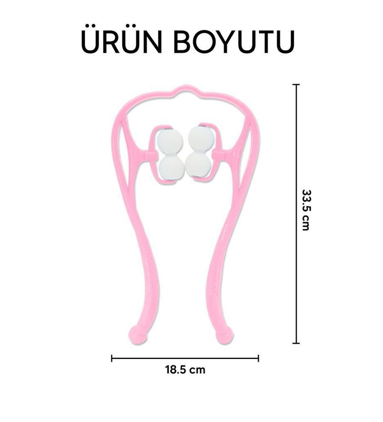 Boyun Bacak Ayak Bel Masaj Aleti Çok Fonksiyonlu Manuel 4 Tekerlekli - Pembe - Lisinya Boyun Bacak Ayak Bel Masaj Aleti Çok Fonksiyonlu Manuel 4 Tekerlekli - Pembe - Lisinya