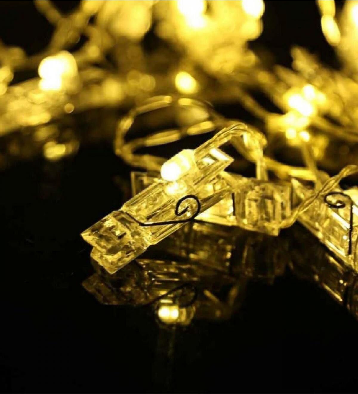 Işıklı Mandallı Fotoğraf Albümü 5M - 30 LED - Lisinya