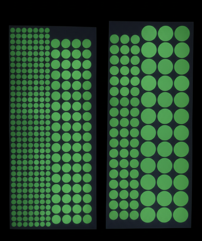 Fosforlu Etiket Karanlıkta Işık Veren Yıldız Tozu Etiketleri - Lisinya
