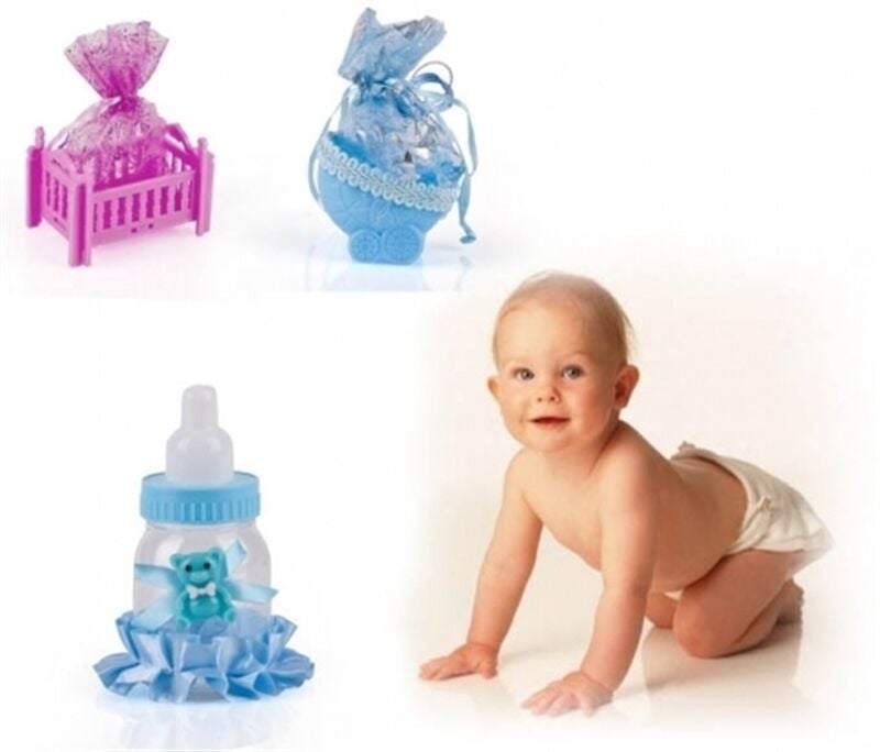 Bebek Mevlüt Şekeri - Pembe Bebek Arabası - Lisinya Bebek Mevlüt Şekeri - Pembe Bebek Arabası - Lisinya