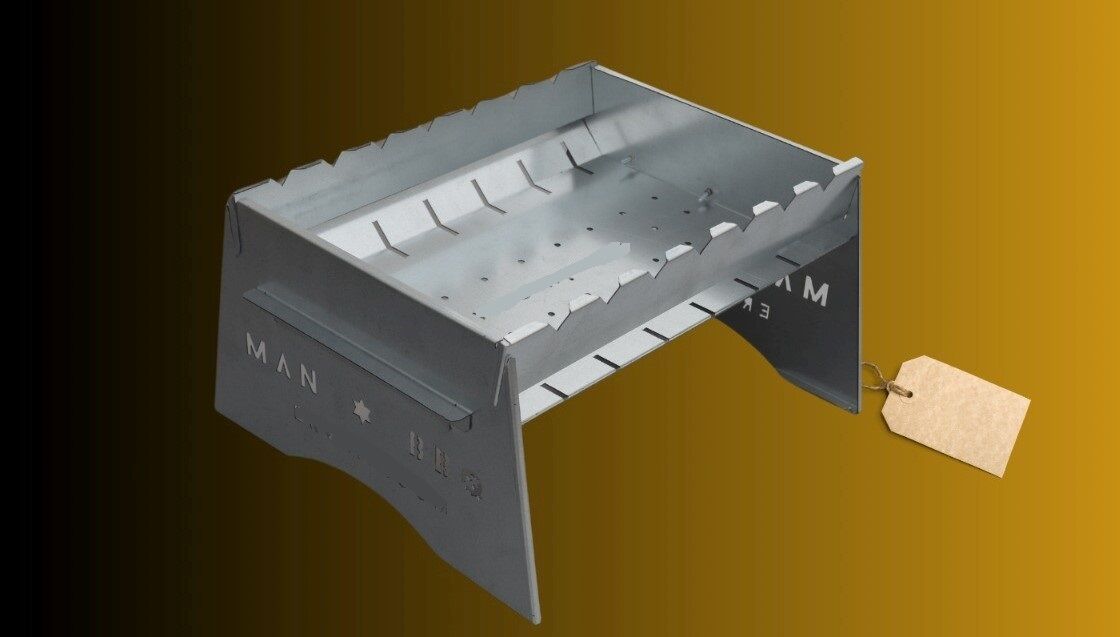 Katlanabilir Mangal - Portatif Katlanabilir Kamp ve Piknik Mangalı 1 MM Kalınlık - Lisinya