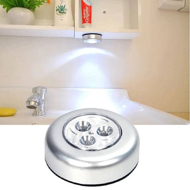 Gardrop - Çekmece - Dolap Köşe Aydınlatıcı Kablosuz  Pilli Led Spot Mutfak Lamba Stick - Lisinya