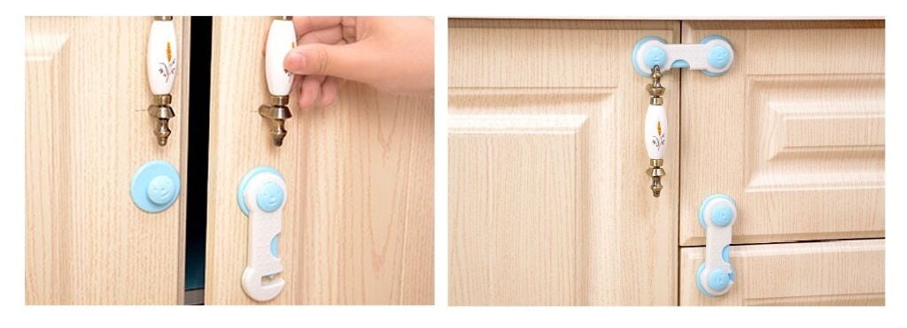 Çocuk Koruma Kilidi - Geçmeli 2 Adet Dolap Kilidi - Lisinya