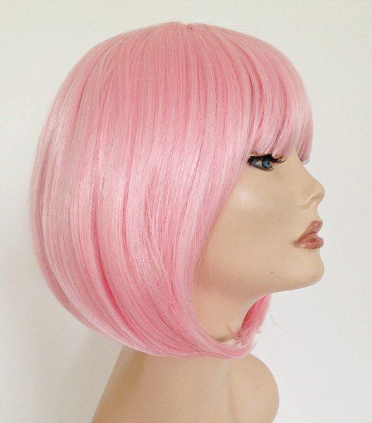 Küt Peruk - Toz Pembe (Açık Pembe) - Lisinya