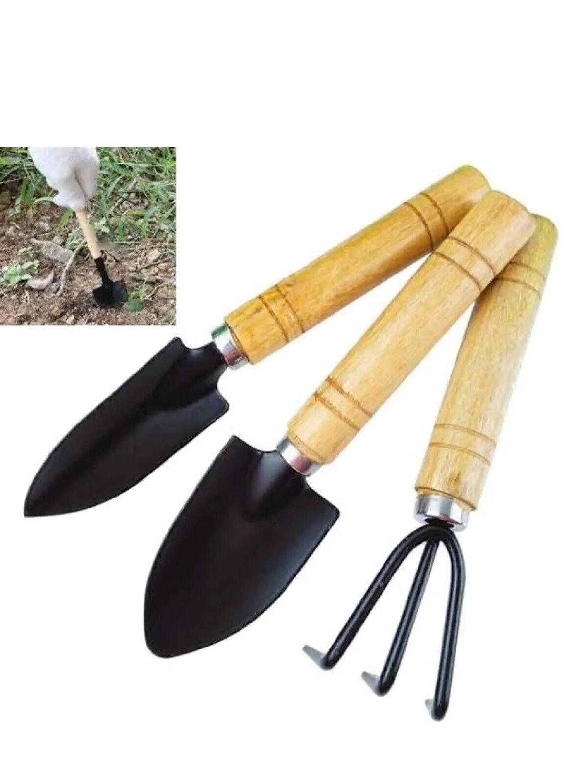 3 Parça Bitki Hobi Seti - Bahçe Saksı Sukulent Bakım Çapa-Tırmık-Kürek - Lisinya 3 Parça Bitki Hobi Seti - Bahçe Saksı Sukulent Bakım Çapa-Tırmık-Kürek - Lisinya