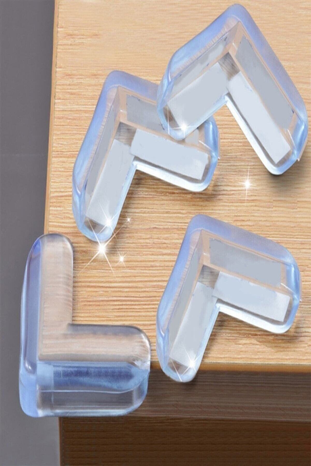 8 Lİ Masa Sehpa Köşe Koruyucu Silikon- Çocuk Koruma Aparatı - Lisinya