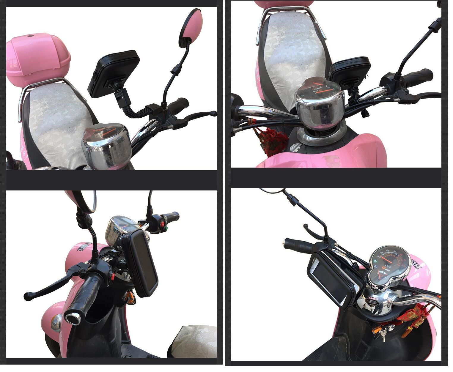 Bisiklet ve Motosiklet Su Geçirmez Telefon Tutucu 6.2'' - Lisinya