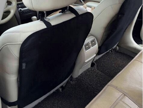 Araba Koltuk Arkası Koruyucu 2 li Kılıf - Siyah - Lisinya