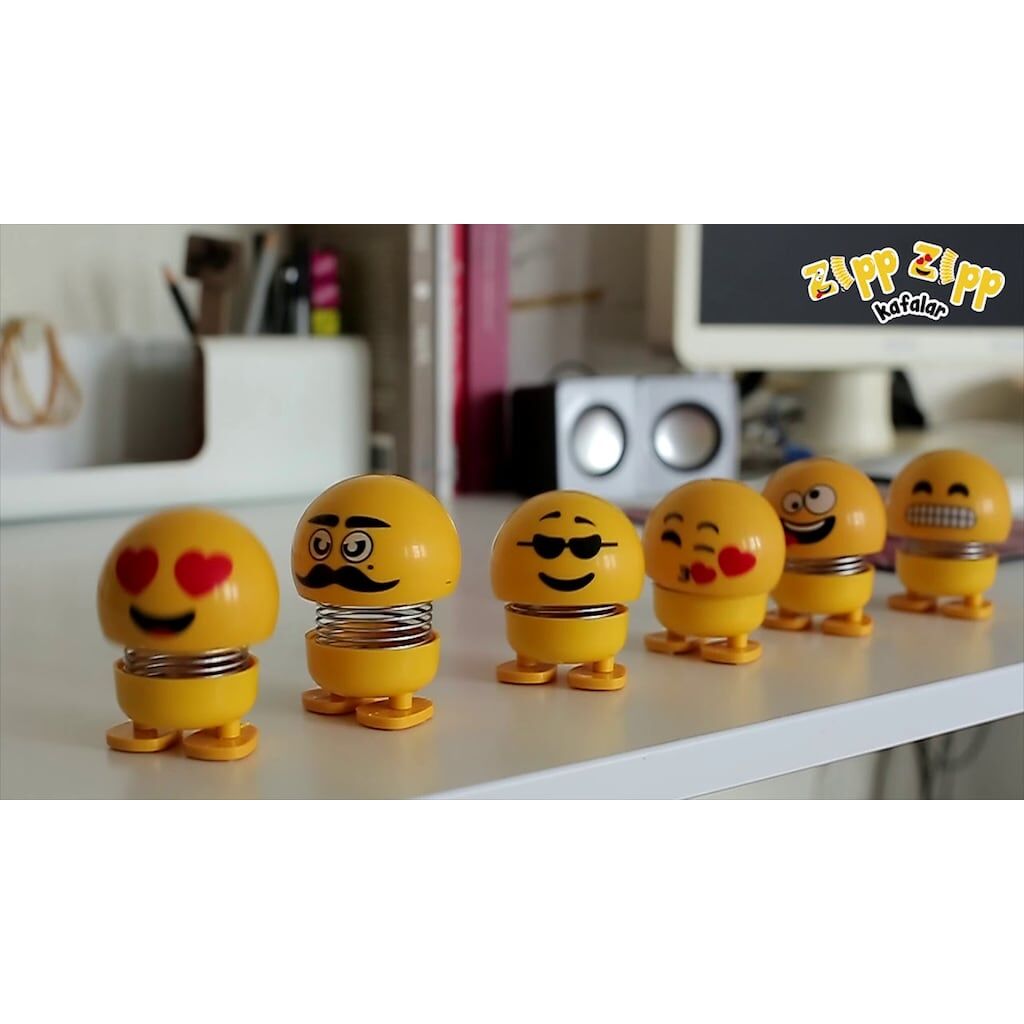 Zıp Zıp Kafalar Sevimli Kafa Sallayan Emojiler Çılgın Kafalar - Lisinya