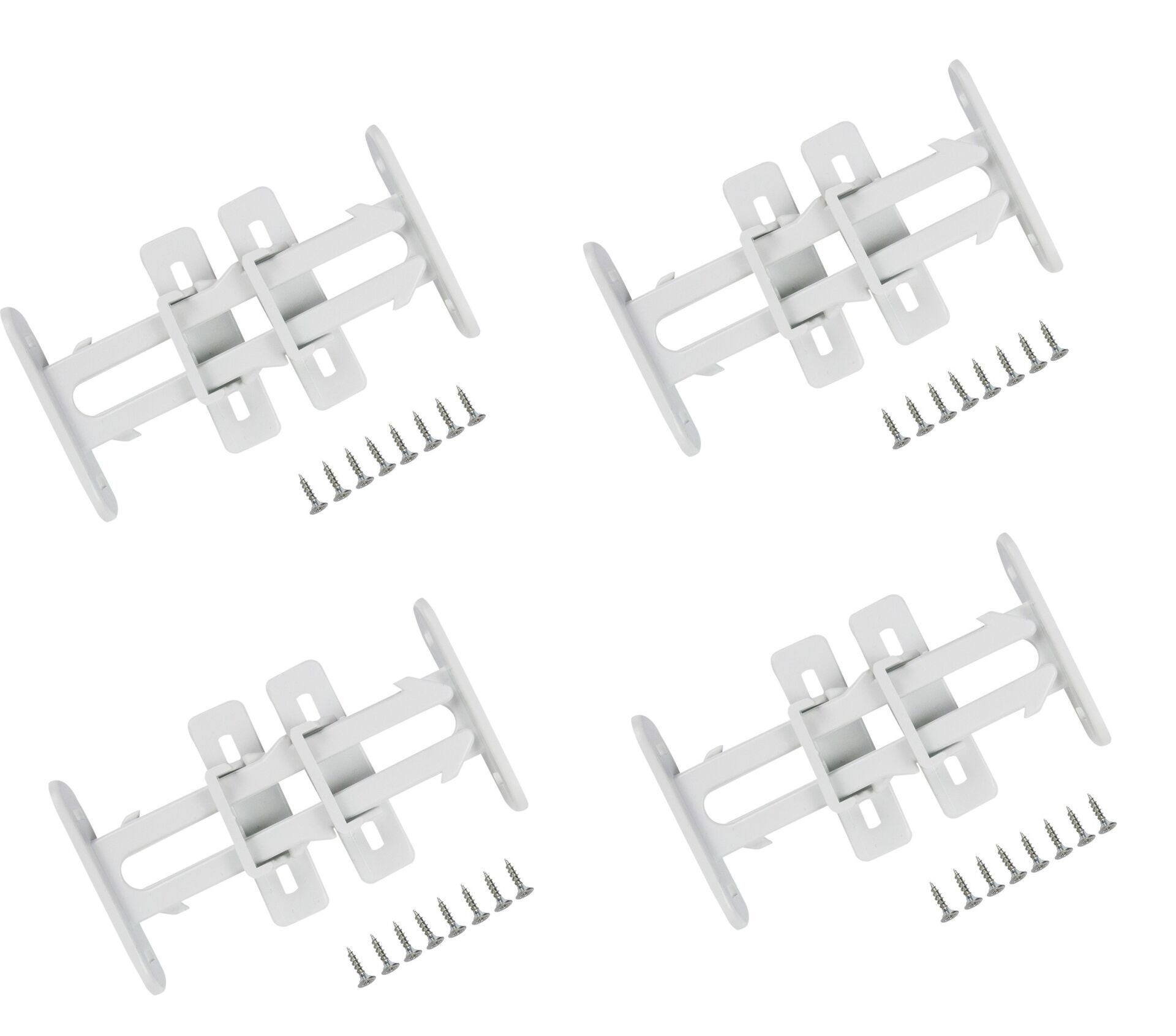 4 Adet Bebek Çocuk Koruma Kilidi - Dolap Çekmece Kilidi Sürgülü Kilit - Lisinya