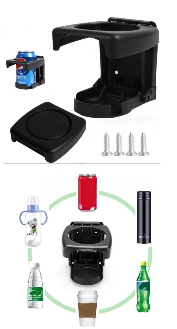 Portatif Katlanabilir Oto Bardak Tutucu Araç Bardaklığı - Lisinya