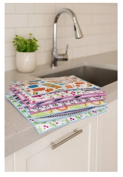 3 Adet Mikrofiber Kurutma Bulaşık Altlığı - Lisinya