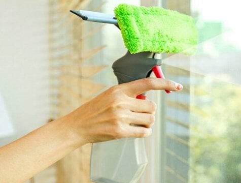 Spreyli Su Hazneli Mikro fiber Cam Silme Mopu - Lisinya