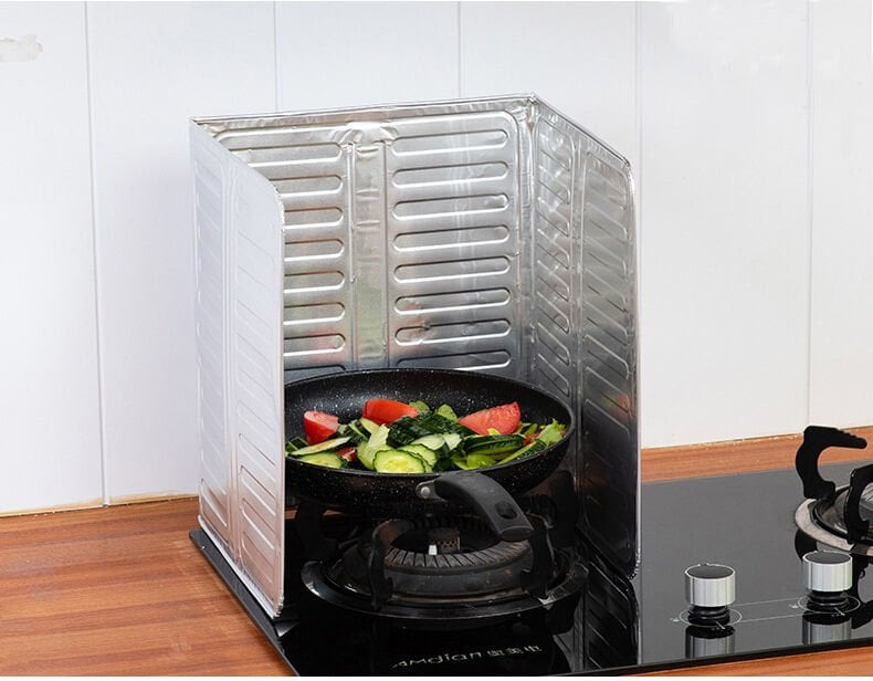 Ocak Kenar Koruyucu Alüminyum Levha - Ev Kamp Karavan Ocak Koruyucu - Lisinya