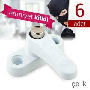 Pvc Kapı Pencere Emniyet Kilidi - Pimapen Kilidi - ÇELİK - 6 Adet - Lisinya Pvc Kapı Pencere Emniyet Kilidi - Pimapen Kilidi - ÇELİK - 6 Adet - Lisinya