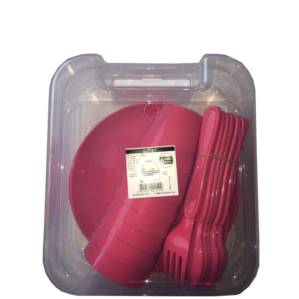 6 Kişilik Çantalı Piknik Seti - Lisinya