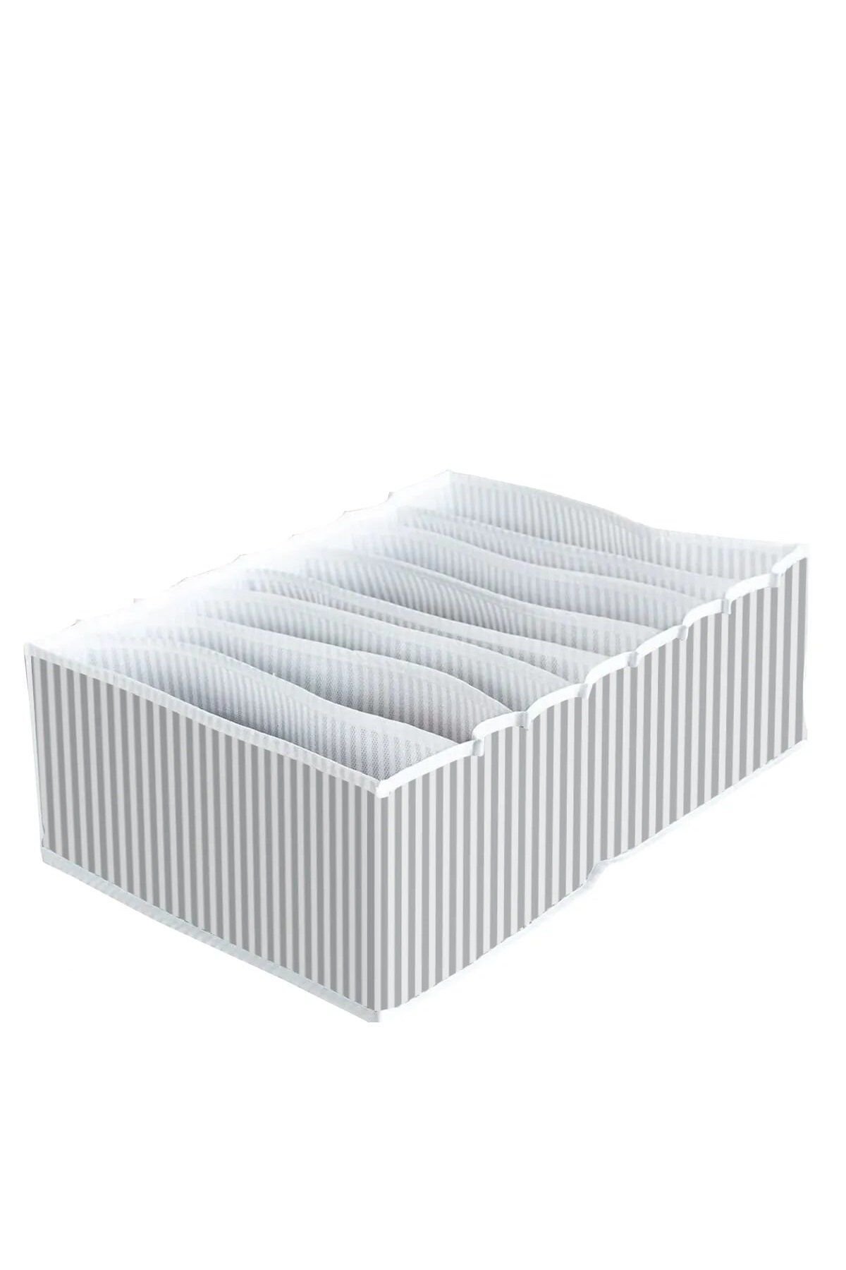 8 Bölmeli  XL Pratik Bölmeli Çekmece Düzenleyici Organizer(İç Çamaşırı Kravat Çorap Düzenleyici) - Lisinya