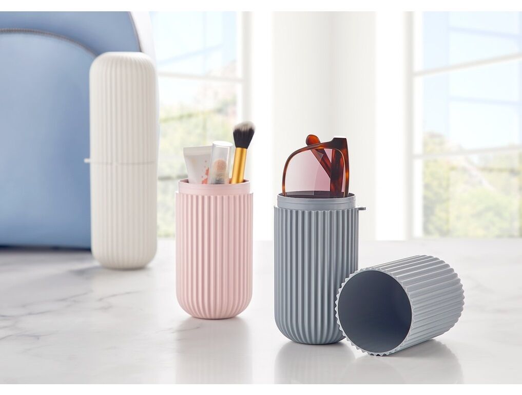 2 Adet Seyahat Kabı Çanta İçi Makyaj Kutusu - Lisinya