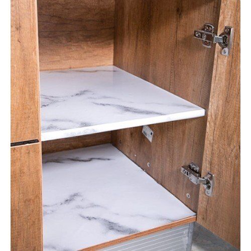 Mermer Desenli Yapışkanlı  Folyo Sticker Masa Tezgah Duvar Kağıdı Su Geçirmez  Folyo - Lisinya