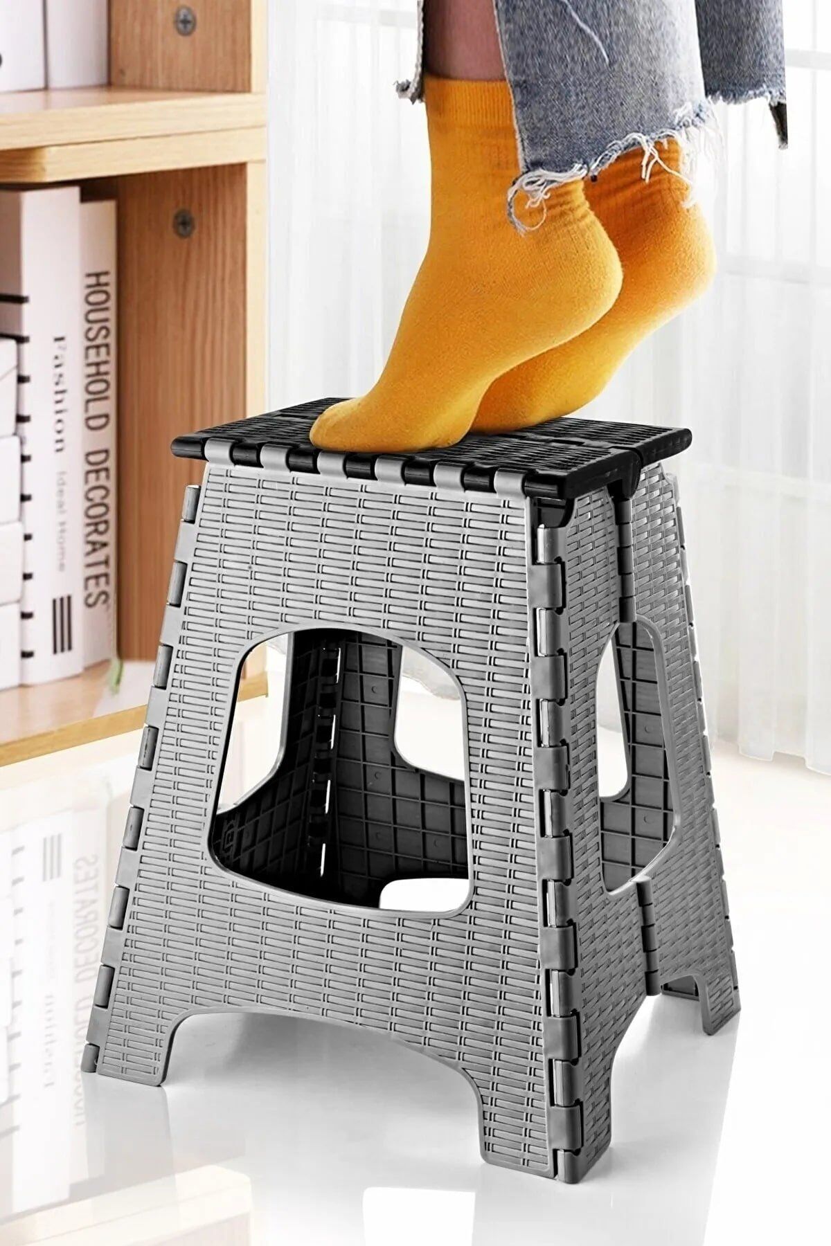 28 Cm Dayanıklı Katlanabilir Tabure - Kamp Piknik  Metrobüs Otobüs Balıkçı Tabure - Lisinya