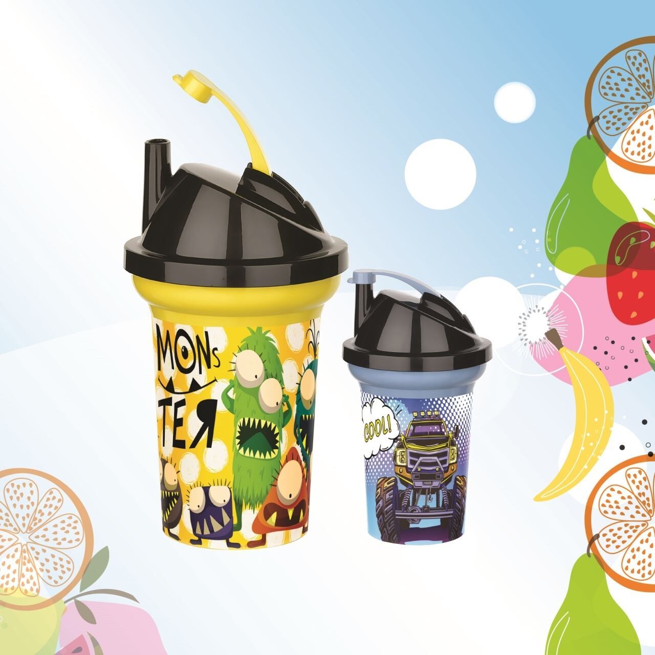 Tedy Pipetli Çocuk Içecek Bardağı Desenli Bardak 300ml - Lisinya Tedy Pipetli Çocuk Içecek Bardağı Desenli Bardak 300ml - Lisinya