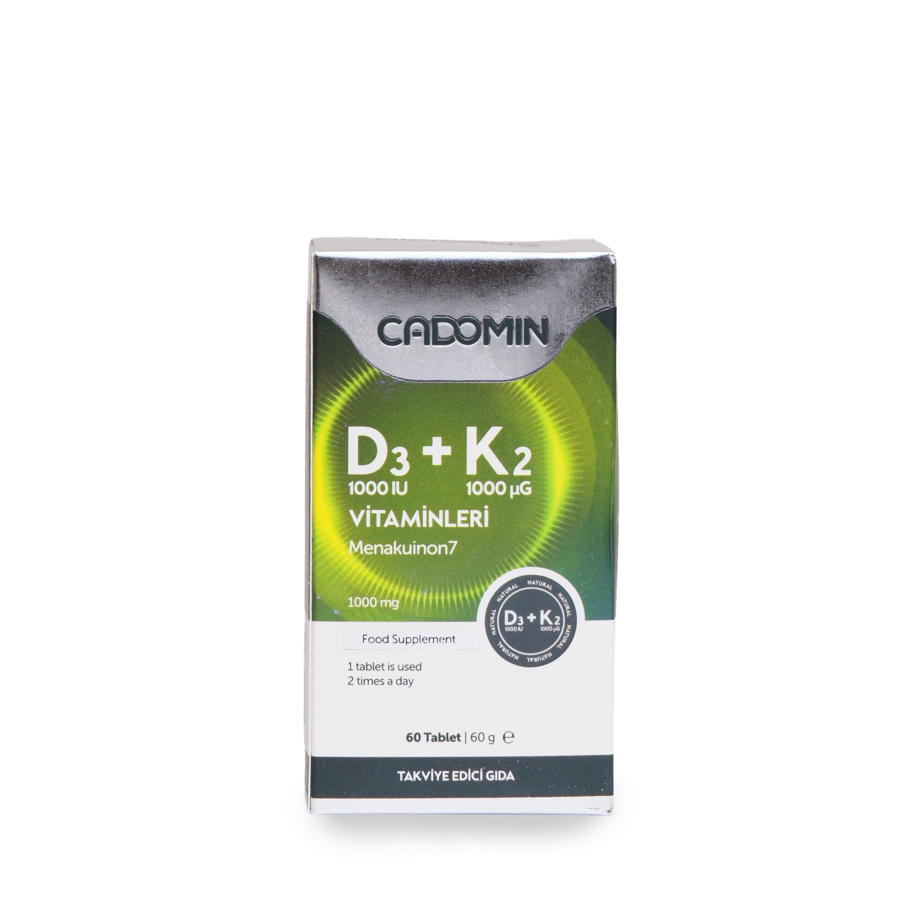 D3 + K2 Cadomin 60 G - Lisinya