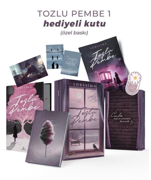Tozlu Pembe 1 – Ciltli Yan Boyamalı Hediyeli  Kutu