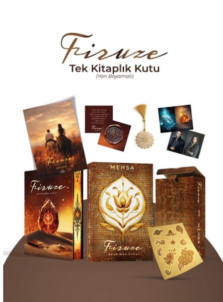 Firuze 1 Kehribar Ateşi – Tek Kitaplık Kutu Yan Boyamalı Firuze 1 Kehribar Ateşi – Tek Kitaplık Kutu Yan Boyamalı